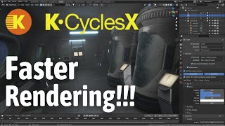 KCyclesX  Faster Rendering in Blender  Must Have Renderer [upl. by Ramso]