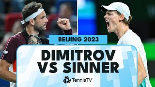 Grigor Dimitrov vs Jannik Sinner Extended Highlights  Beijing 2023 [upl. by Torras]