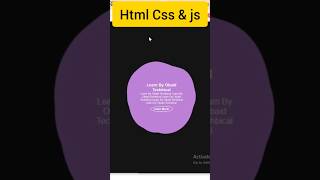 CSS 3 responsive animation effect tutorial HTML CSS trending coding htmlcss short programming [upl. by Wiltshire122]