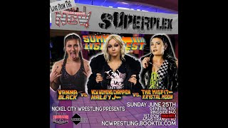 NCW Womens Championship Match HollyHood Haley J C vs Krystal Moon vs Vanna Black [upl. by Daniala]