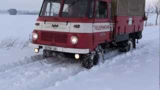 IFA Feuerwehr Robur LO W50 im Schnee LF 8TS 8 [upl. by Doniv]