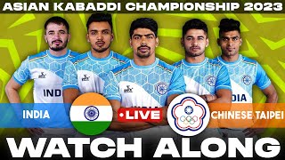 🔴 India vs Chinese Taipei Live  Asian Kabaddi Championship 2023  Hindi Commentary [upl. by Aihpledalihp136]