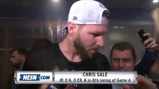 Chris Sale on strong relief effort in Game 4 of ALDS [upl. by Eillo572]