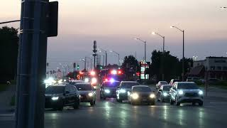 Horn Mississauga Fire New Heavy Rescue 121Pumper 121 Responding [upl. by Enelra700]