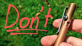 Why you SHOULDNT buy a Tactile Turn Bolt Action Pen Issues [upl. by Esened185]