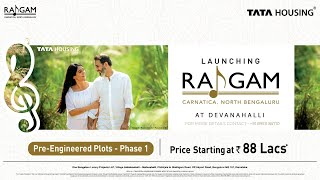 Tata Raagam  Luxury Plotted Development in Devanahalli Bangalore [upl. by Ysac]