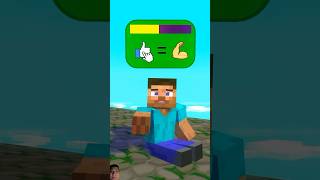 minecraft steve herobrine monsterschool minecraftanimation minecraftmemes animationmemes [upl. by Salomon]