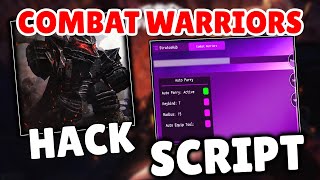 ROBLOX Combat Warriors Script  Hack GUI  Auto Parry TP Fly OP [upl. by Eitteb]