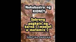 Mga dahilan sa pagkasira ng kidney ❤️ [upl. by Tennek]