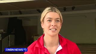 NSW Swifts  Woolgoolga Visit  NBN News [upl. by Nyrmac]