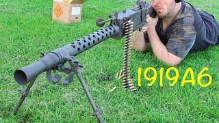 1919A6 Full Auto  Shooting and Disassembly [upl. by Charlean827]