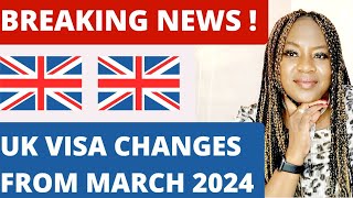 4 Big UK Visa Changes From March 2024 ukvisaupdate [upl. by Ellivro296]