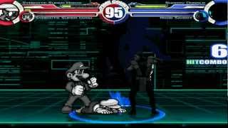 Symboite Mario Bros vs Shadow Donald amp Noob Saibot MUGEN Battle [upl. by Nisior]