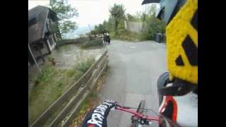 Propain Rage  First Ride on the HDFreeride Track [upl. by Elletsyrk]