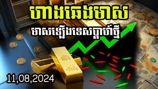 ហាងឆេងមាស110824 មាសឡើងទេសប្តាហ៍ក្រោយ Gold Price today [upl. by Edmonds]