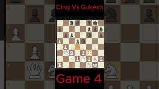 Ding Vs Gukesh Game 4 chess chessworldchampionship chessgame games chesspuzzles puzzlerush [upl. by Mina375]