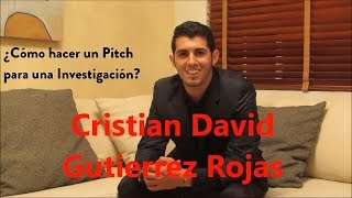 Ejemplo ¿Cómo hacer un Pitch para presentar tu tesis o emprendimiento [upl. by Golub236]