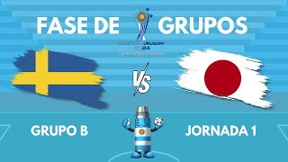 SUECIA vs JAPÓN  MUNDIAL FIFUSCA ARGENTINAURUGUAY 2024 GRUPO B FECHA 1 [upl. by Atikan]