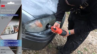 3M Ultra Headlight Restoration Kit In Action [upl. by Antonius]