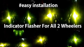 Hazard indicator flasher for all motorcycles only in 150 RS best 2021 easyinstallation [upl. by Eilla]