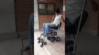 Manual Stairclimbing Wheelchair Testing Engineering Project [upl. by Llamaj]