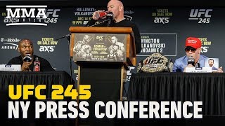 UFC 245 Usman vs Covington Press Conference  MMA Fighting [upl. by Hpesoj]