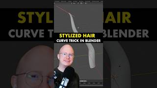 Quick tip for creating stylized hair in Blender use curves [upl. by Alleon]