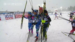 Biathlon WM  quot Massenstart Damen quot  Östersund 2019  Mass Start Women [upl. by Jehiah]