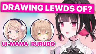 Rikotan On Drawing Lewd Art Of UiMama amp Rurudo Eng Subs [upl. by Roselani]