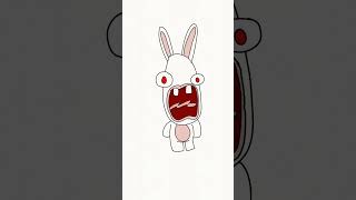 Raving Rabbid Scream Sound Variations shorts [upl. by Perrin]