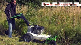 ETESIA  Nouvelle faucheusedébroussailleuse ATTILA 75 en action [upl. by Lledniuq]