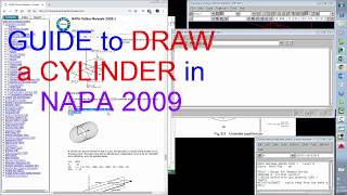 Guide to Draw a CYLINDER in NAPA 2009  Napa Tutorial  Naval architect software [upl. by Suzzy956]