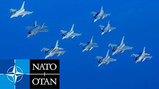 USAF NATO Powerful alliance fighter jets during military exercise in Greece [upl. by Cheyne]