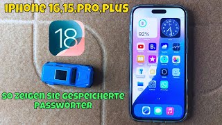 So zeigen Sie gespeicherte Passwörter auf iPhone 1615proplus an ios 18 [upl. by Marten]