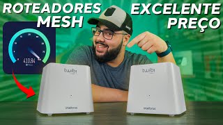 Os Novos Roteadores Mesh para Minha CASA Ótimo preço Fácil de Configurar Intelbras Twibi Giga [upl. by Demahom]