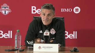 End of Season Availability  John Herdman  October 17 2024 [upl. by Elayor725]