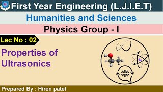 Lec02Properties of ultrasonics  Physics group 1  First year engineering [upl. by Ready949]