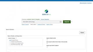 EBSCOhost Basic Search [upl. by Arhoz]