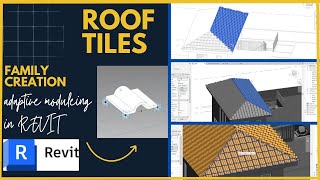 New Villa Project In Revit Part 07 how to create Roof tiles  Headroom  Revit Family [upl. by Osnerol]