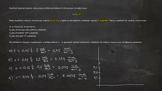 774 Szybkość pewnej reakcji chemicznej można przedstawić równaniem kinetycznym v  k · C [upl. by Tiebold316]