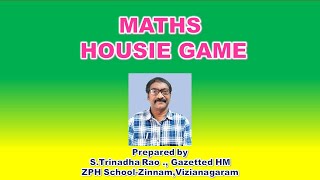 MATHS HOUSIE [upl. by Neraj]