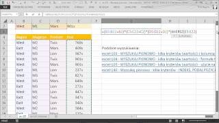 excel227  Wyszukaj pionowo  kilka kryteriów  INDEKS WIERSZ SUMAILOCZYNÓW [upl. by Nnyliak]