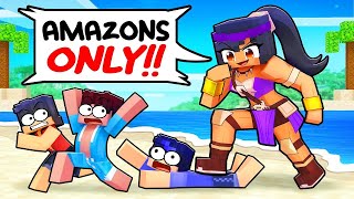 ONE AMAZON on an ALL BOYS Island Minecraft Like Aphmau [upl. by Cynde763]