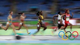 Womens 100m Final Athletics in Rio 2016 Olympics [upl. by Aieka]