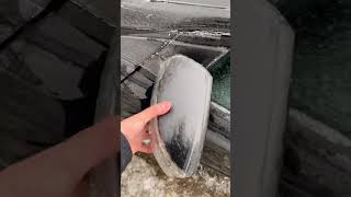 car covered in ice breaking ice satisfying car icebreaking satisfying [upl. by Hyams]