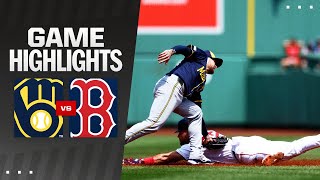 Brewers vs Red Sox Game Highlights 52624  MLB Highlights [upl. by Naimaj195]