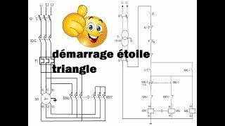 Montage Démarrage étoile triangle avec SCHEMAPLIC [upl. by Tirma726]