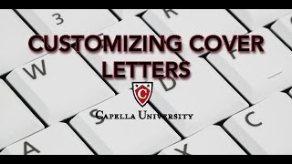 Customizing Cover Letters [upl. by Anahsar435]