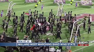 Millard West Marching Band wins second straight state championship [upl. by Arney]