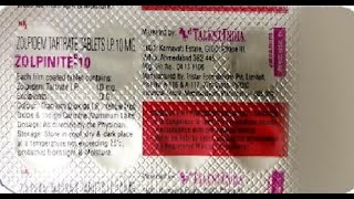 Zolpinite 10 MG Tablet use side effect review in tamil [upl. by Geraud]